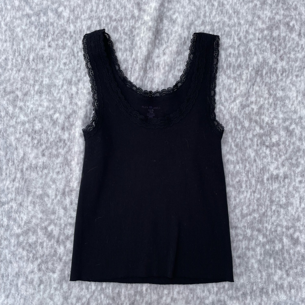 BRANDY MELVILLE RONNY RIBBED LACE TANK